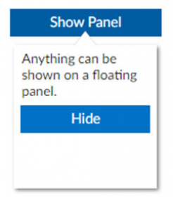 cWebFloatingPanel floating by a button