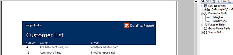 DataFlex Reports Formatting Functions