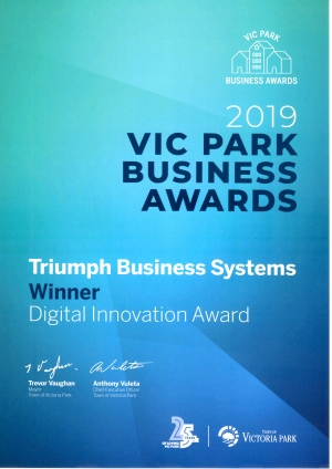 Business Award - Triumph Business Systems
