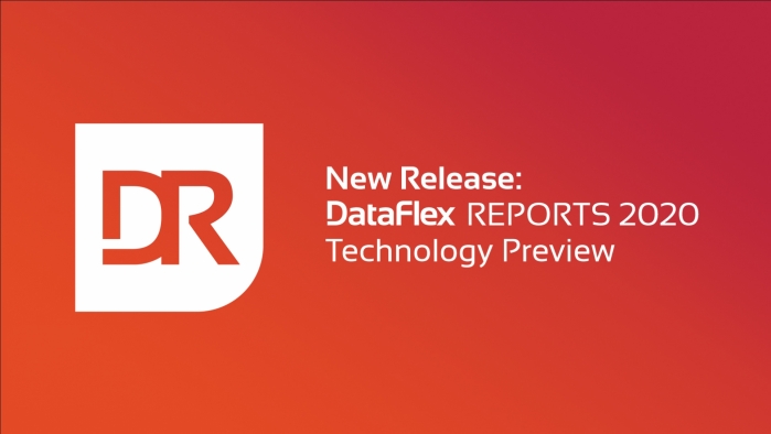 Technology Preview of DataFlex Reports 2020