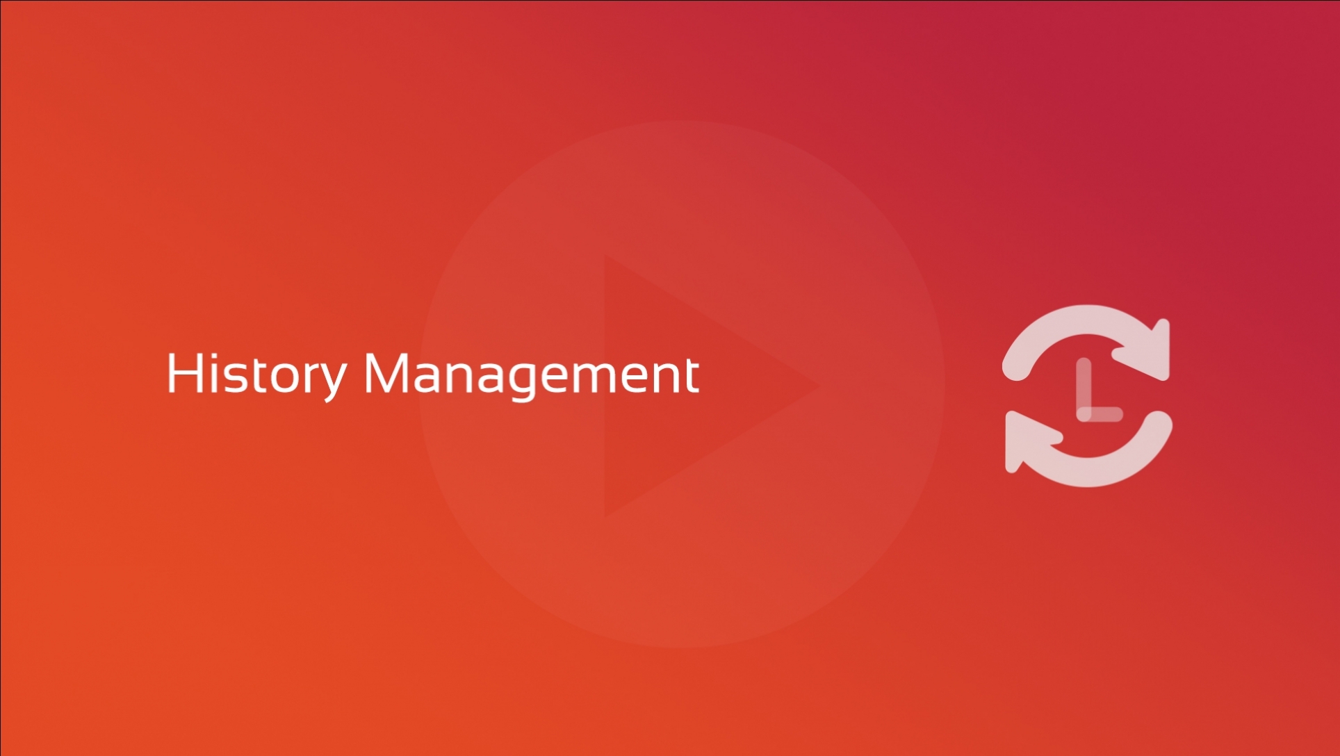 New video course: History Management