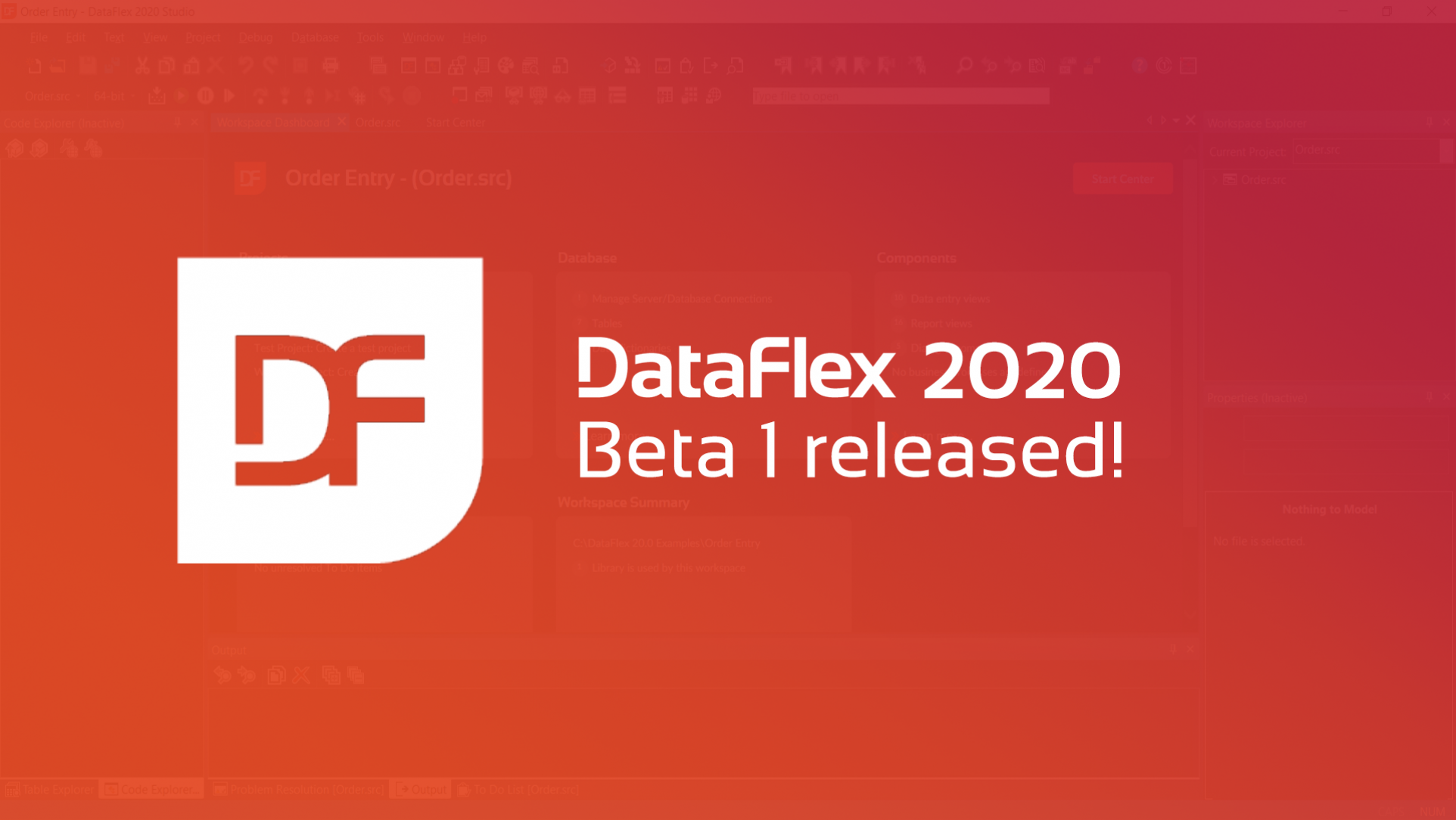 DataFlex 2020 Beta 1 released