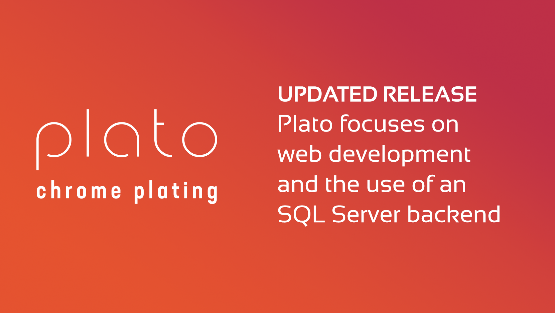 Plato Sample DataFlex App Update Released