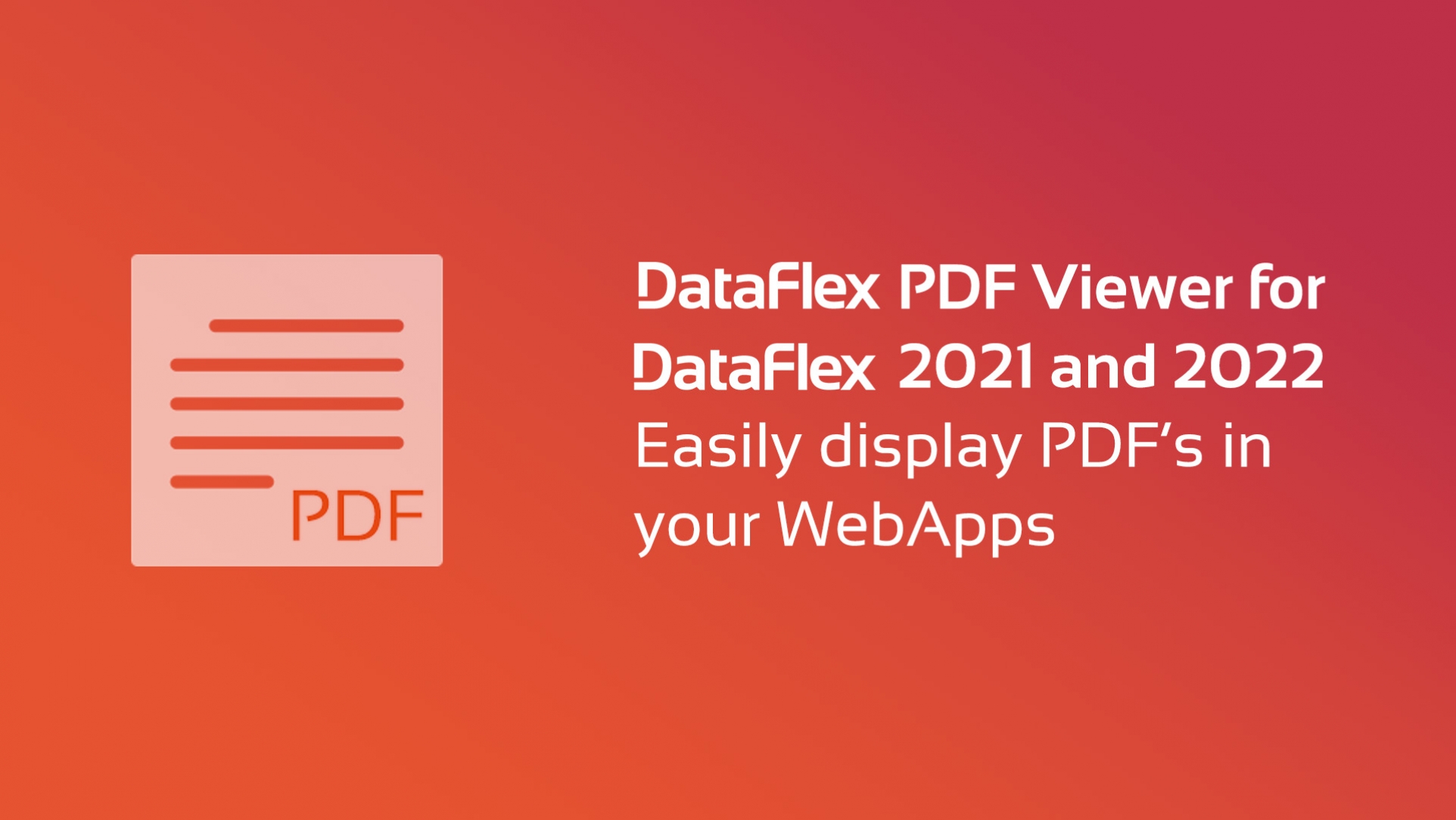 Free DataFlex PDF Viewer Library