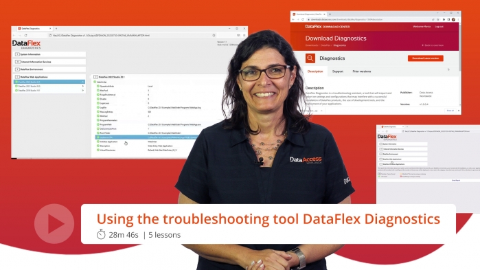 DataFlex Diagnostics is a troubleshooting tool for DataFlex environments.
