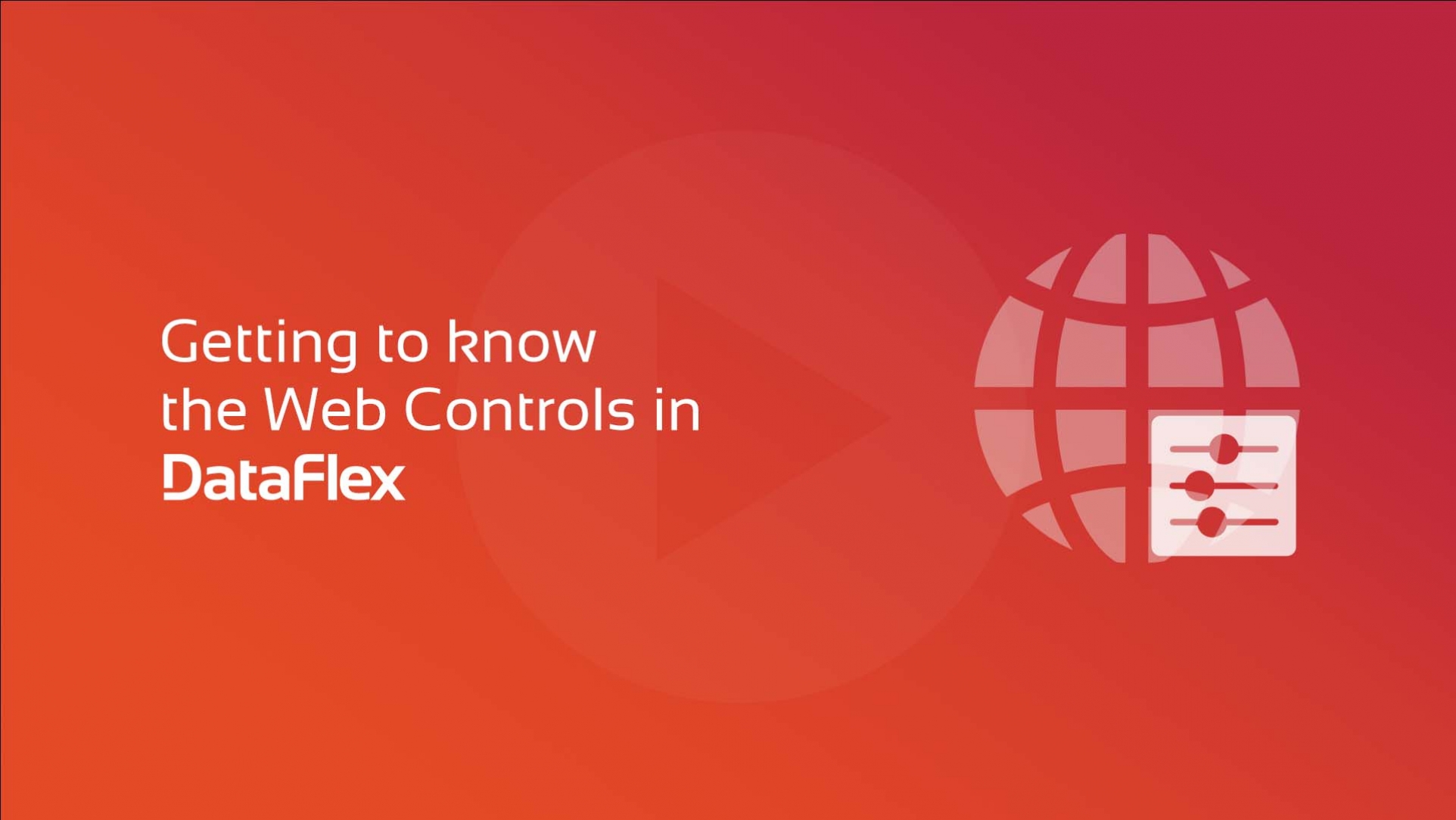 Getting to know the Web Controls in DataFlex