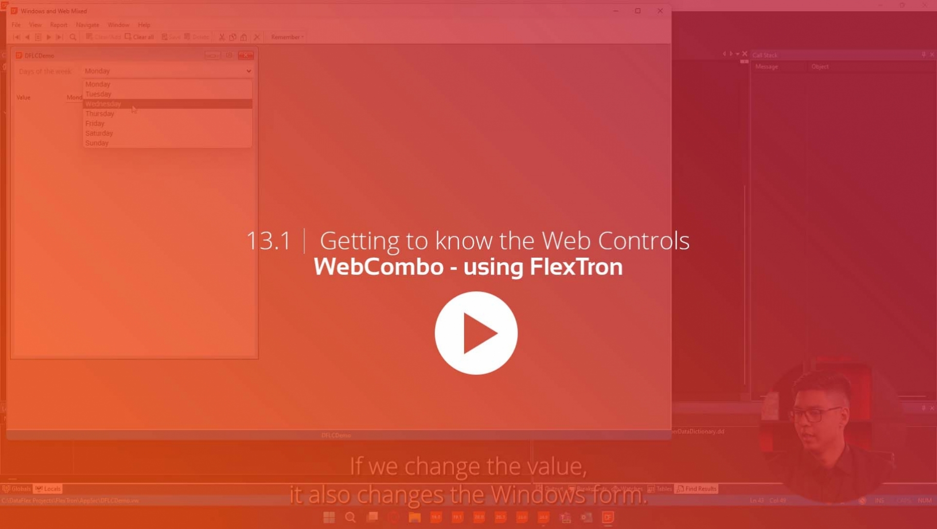 New video lesson: Web Controls in Windows applications using FlexTron®